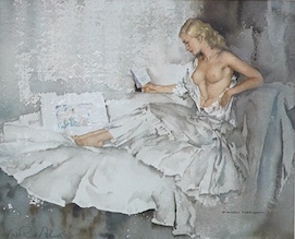 Sir William Russell Flint (1880-1969), 'Primavera', signed in pencil lower left, reproduction in colours, 23cm x 28cm